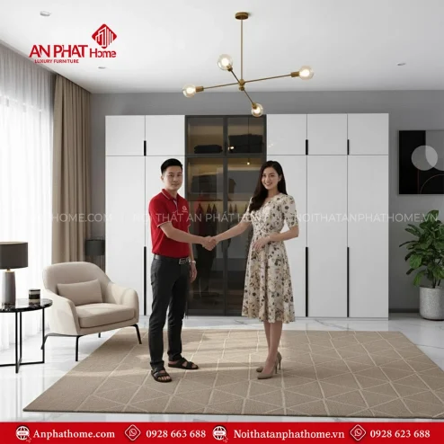 Tủ quần áo gỗ công nghiệp giá rẻ