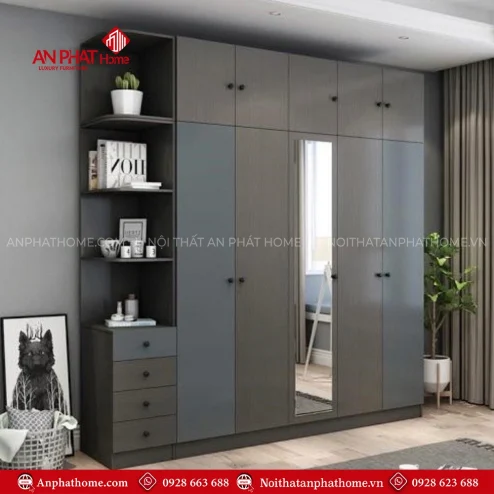 Tủ quần áo gỗ công nghiệp giá rẻ
