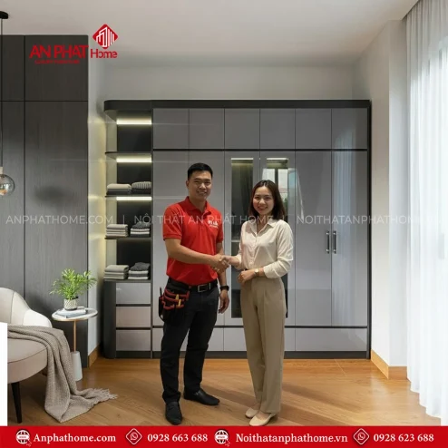 Tủ quần áo gỗ công nghiệp Hà Nội
