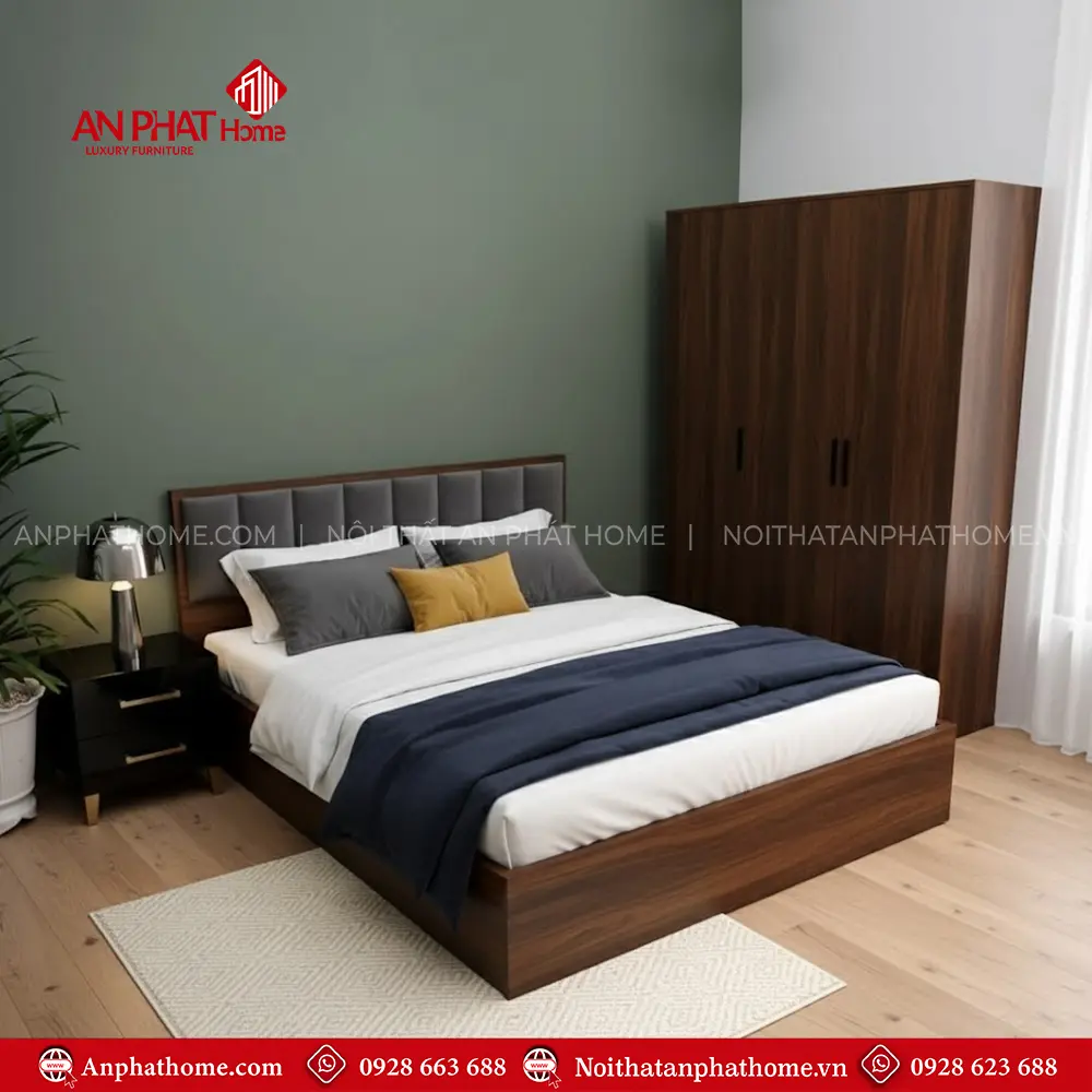 Combo Giường Tủ Cho Phòng Ngủ Đẹp CB-77 7 Combo Giường Tủ Cho Phòng Ngủ Đẹp CB-77