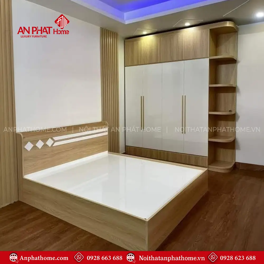 Combo Giường Tủ Đẹp Cho Phòng Ngủ CB-19 5 Combo Giường Tủ Đẹp Cho Phòng Ngủ CB-19
