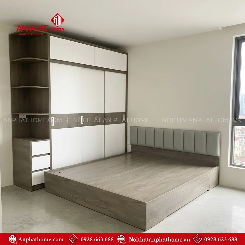 Combo Giường Tủ Đẹp Cho Phòng Ngủ CB-52 5 Combo Giường Tủ Đẹp Cho Phòng Ngủ CB-52