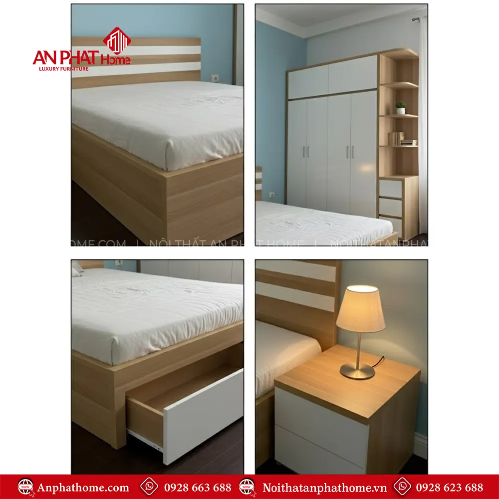 Combo Giường Tủ Đẹp Cho Phòng Ngủ CB-67 9 combo giuong tu dep cho phong ngu cb 6700001