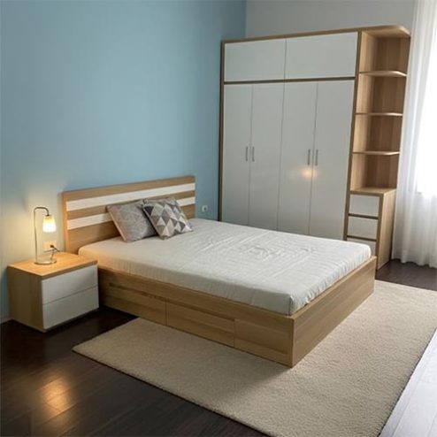 Combo Giường Tủ Đẹp Cho Phòng Ngủ CB-67