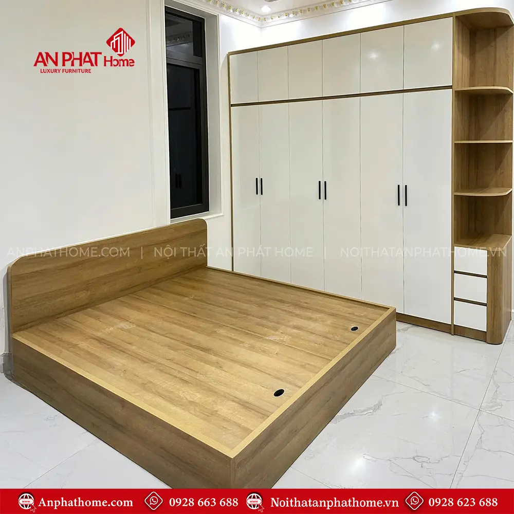 Combo Giường Tủ Đẹp Phòng Ngủ CB-33 5 Combo Giường Tủ Đẹp Phòng Ngủ CB-33
