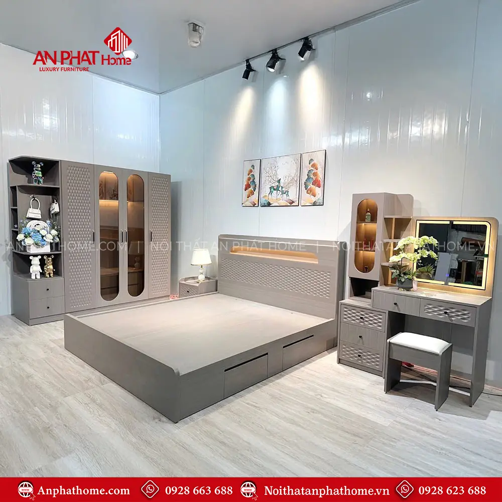 Combo Giường Tủ Đẹp Phòng Ngủ CB-95 5 Combo Giường Tủ Đẹp Phòng Ngủ CB-95
