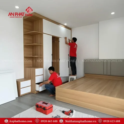 combo giuong tu go mdf hien dai cb 4200001