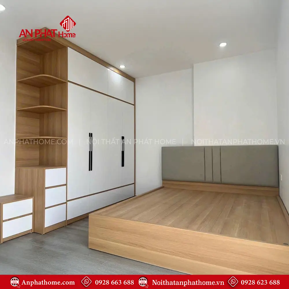 Combo Giường Tủ Gỗ MDF Hiện Đại CB-42 5 Combo Giường Tủ Gỗ MDF Hiện Đại CB-42