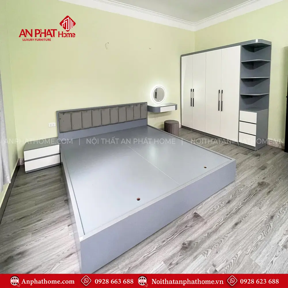 Combo Giường Tủ Hiện Đại Gỗ MDF CB-51 7 Combo Giường Tủ Hiện Đại Gỗ MDF CB-51