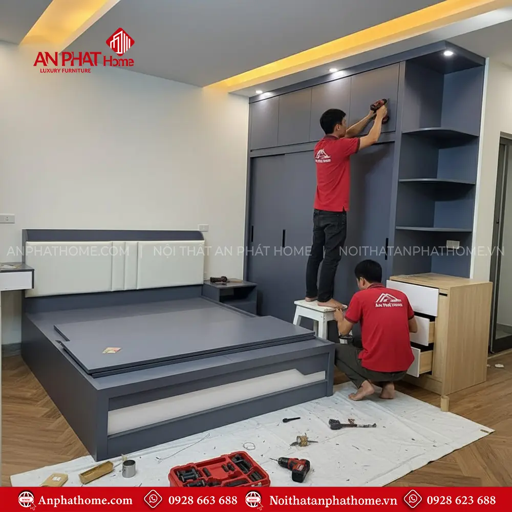 Combo Giường Tủ Nội Thất Phòng Ngủ CB-44 6 Combo Giường Tủ Nội Thất Phòng Ngủ CB-44