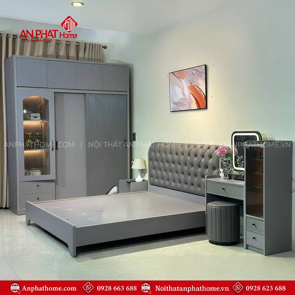 Combo Giường Tủ Phòng Ngủ Đẹp CB-103 6 Combo Giường Tủ Phòng Ngủ Đẹp CB-103