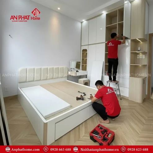 combo phong ngu go cong nghiep hien dai cb 0900001