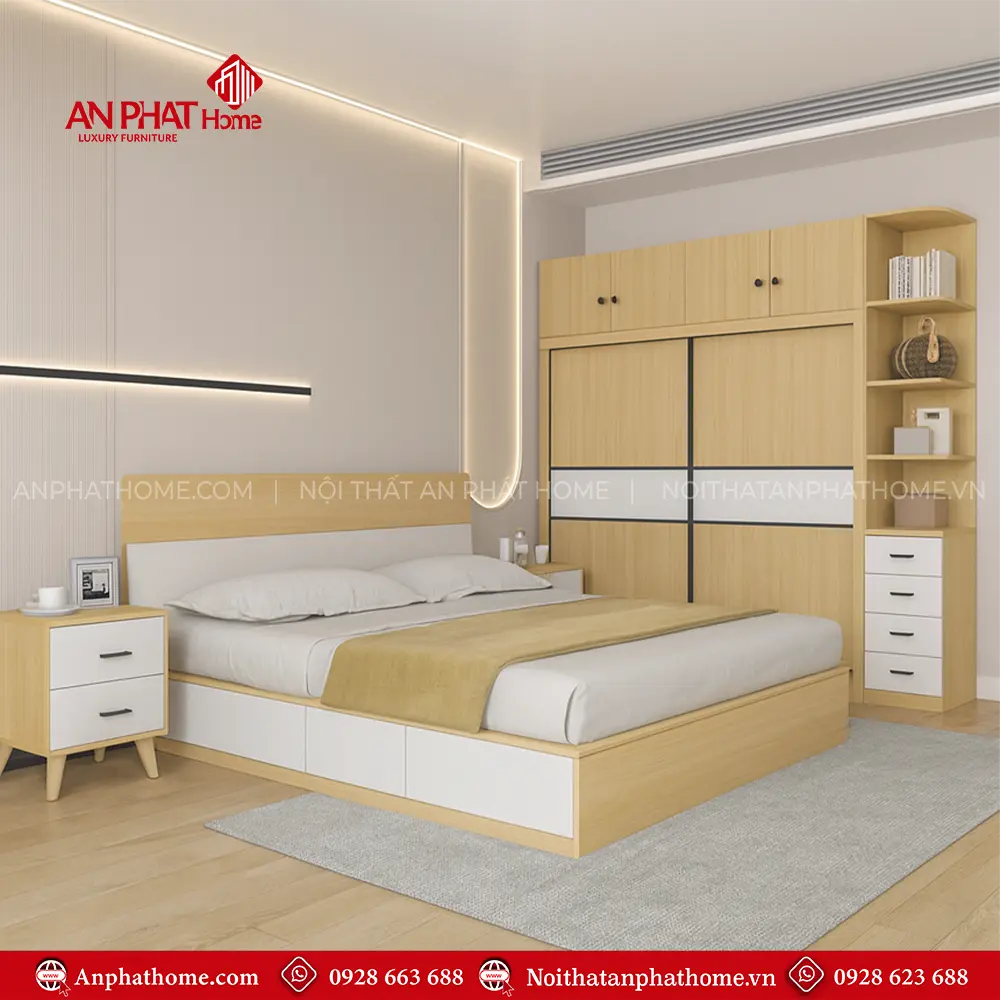 Combo Phòng Ngủ Gỗ Hiện Đại CB-68 21 Combo Phòng Ngủ Gỗ Hiện Đại CB-68