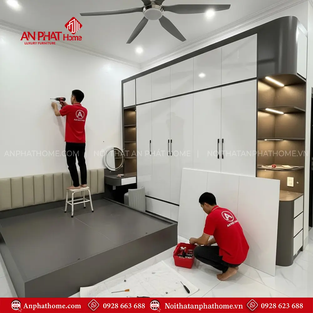 Combo Phòng Ngủ Gỗ MDF Hiện Đại CB-27 6 Combo Phòng Ngủ Gỗ MDF Hiện Đại CB-27