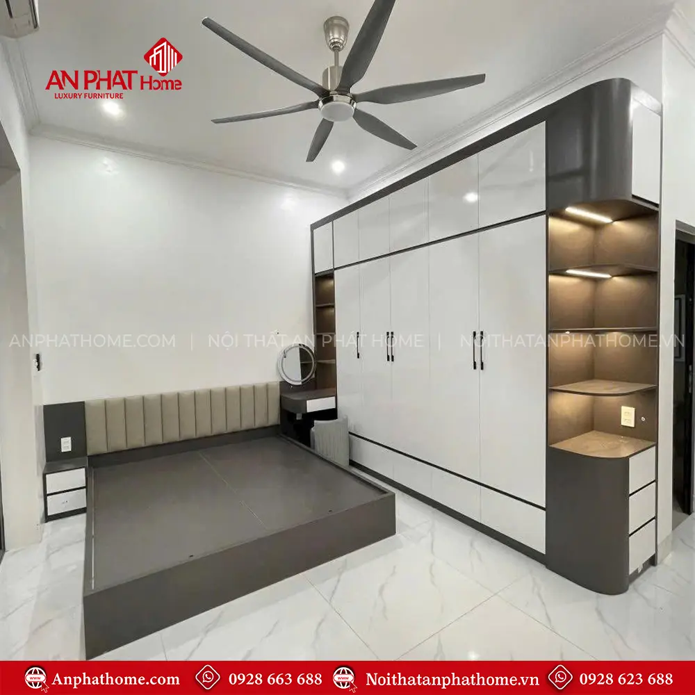 Combo Phòng Ngủ Gỗ MDF Hiện Đại CB-27 5 Combo Phòng Ngủ Gỗ MDF Hiện Đại CB-27
