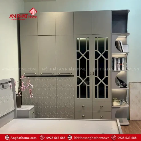 combo phong ngu go mdf hien dai cb 9800004