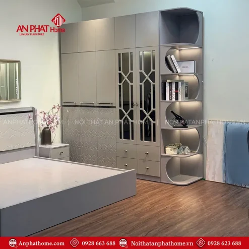 combo phong ngu go mdf hien dai cb 9800005
