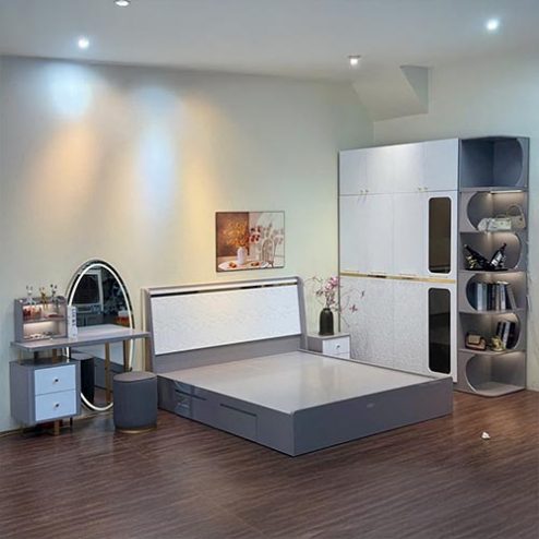 Combo Phòng Ngủ Gỗ MDF Hiện Đại CB-98