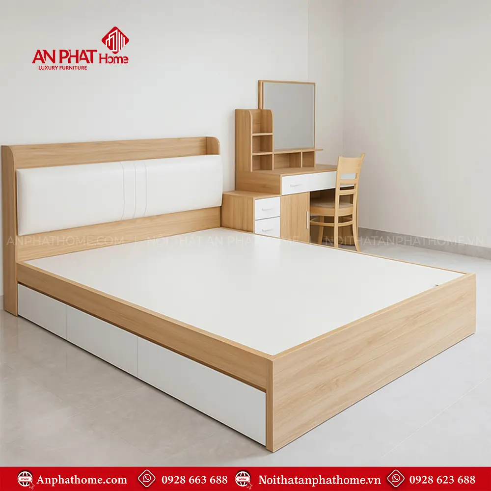 Giường Bọc Nệm Đẹp GN-250 5 Giường Bọc Nệm Đẹp GN-250