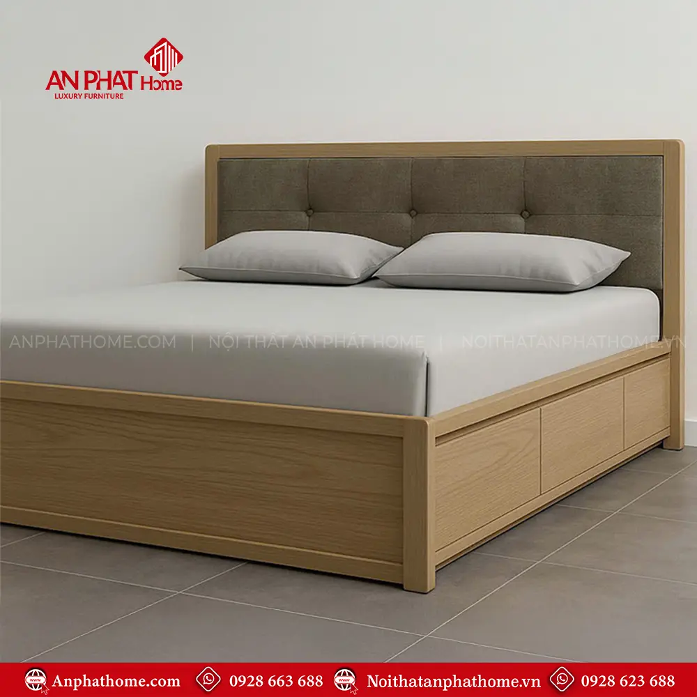 Giường Bọc Nệm Đẹp GN-252 6 Giường Bọc Nệm Đẹp GN-252