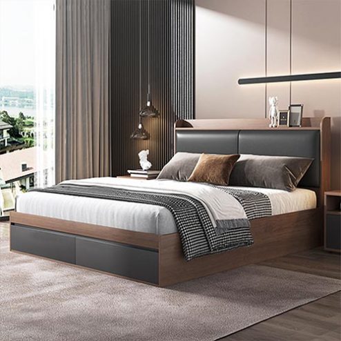 Giường Gỗ Công Nghiệp Hiện Đại GN-210