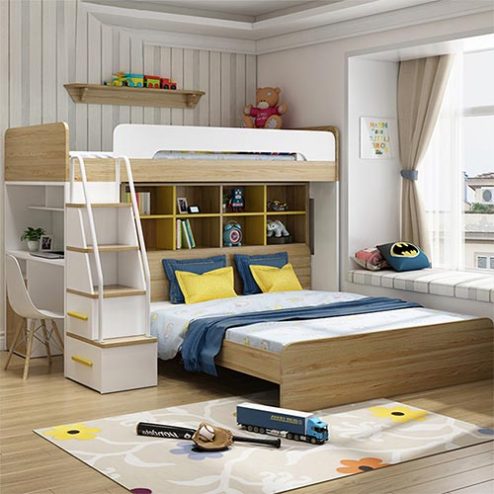 Giường Ngủ 2 Tầng Kết Hợp Bàn Học GN-315