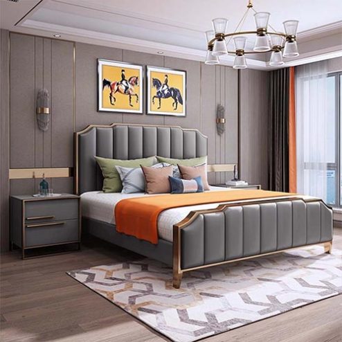 Giường Ngủ Bọc Da Cao Cấp Hiện Đại GN-231