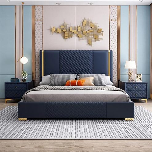 Giường Ngủ Bọc Da Cao Cấp Nhập Khẩu GN-235