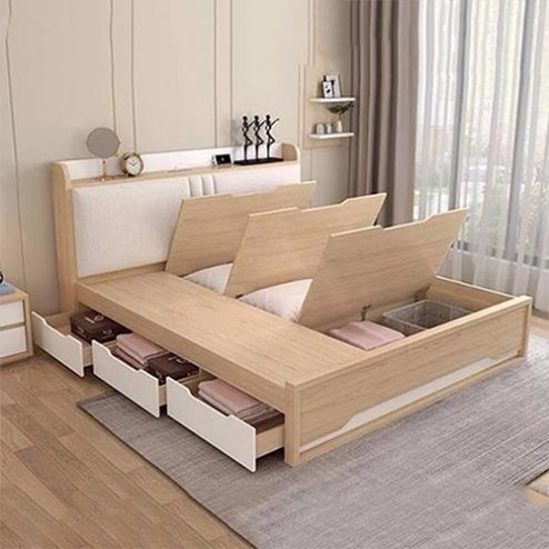Giường Ngủ Cao Cấp Cánh Lật Hiện Đại GN-224