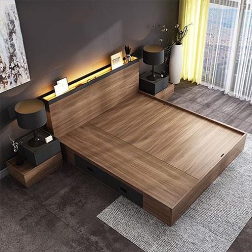 Giường Ngủ Cao Cấp Đẹp Thông Minh GN-333