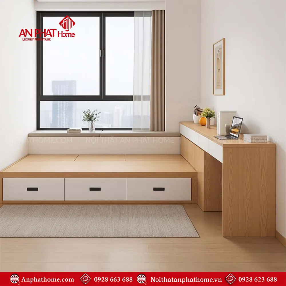 Giường Ngủ Đẹp Có Ngăn Kéo Hiện Đại GN-213 17 Giường Ngủ Đẹp Có Ngăn Kéo Hiện Đại GN-213