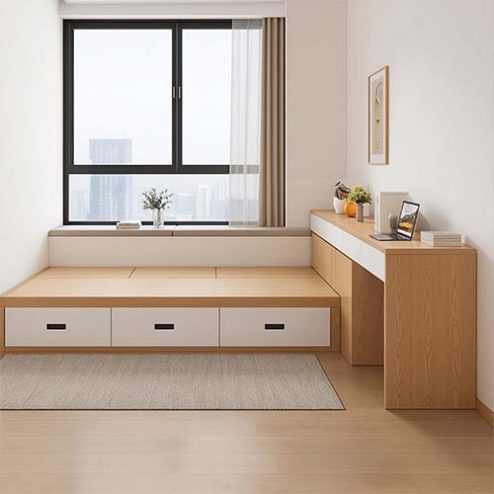 Giường Ngủ Đẹp Có Ngăn Kéo Hiện Đại GN-213
