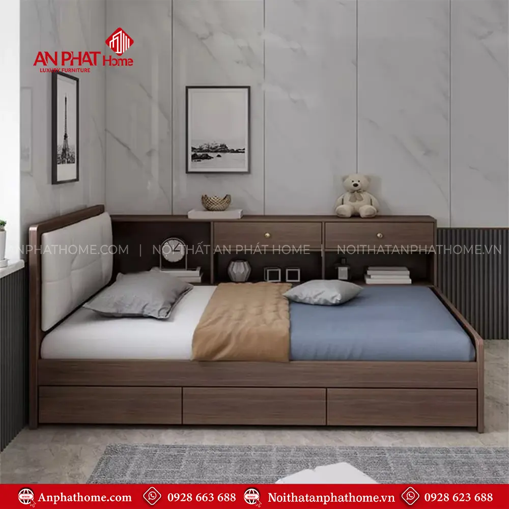 Giường Ngủ Đẹp Thông Minh GN-283 8 Giường Ngủ Đẹp Thông Minh GN-283
