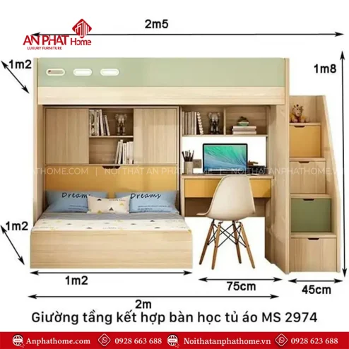 giuong ngu go 2 tang cao cap hien dai gn 33000005