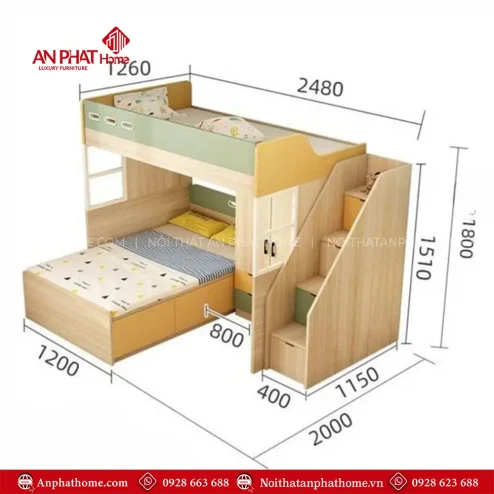 giuong ngu go 2 tang cao cap hien dai gn 33000006