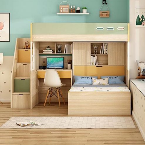 Giường Ngủ Gỗ 2 Tầng Cao Cấp Hiện Đại GN-330