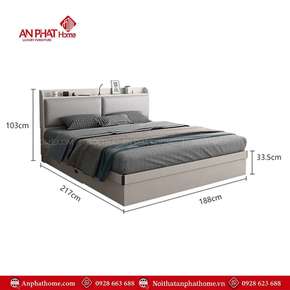 Giường Ngủ Gỗ Công Nghiệp Hiện Đại GN-219 21 giuong ngu go cong nghiep hien dai gn 21900007