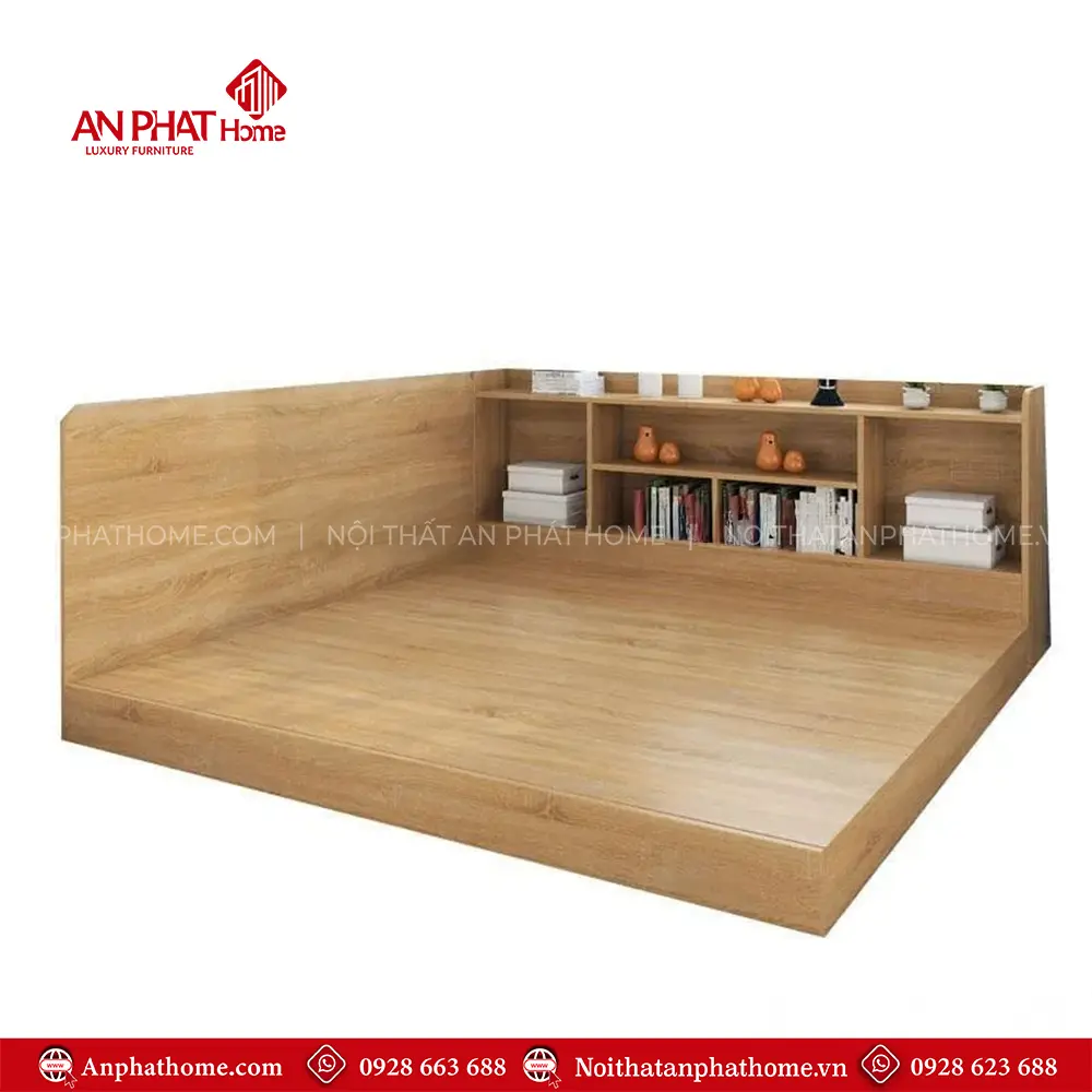 Giường Ngủ Gỗ Đẹp Kết Hợp Kệ Sách Thông Minh GN-360 12 giuong ngu go dep ket hop ke sach thong minh gn 36000004
