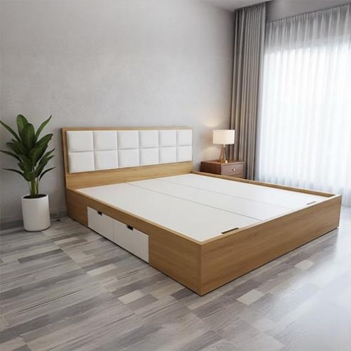 Giường Ngủ Gỗ MDF Đẹp Hiện Đại GN-308