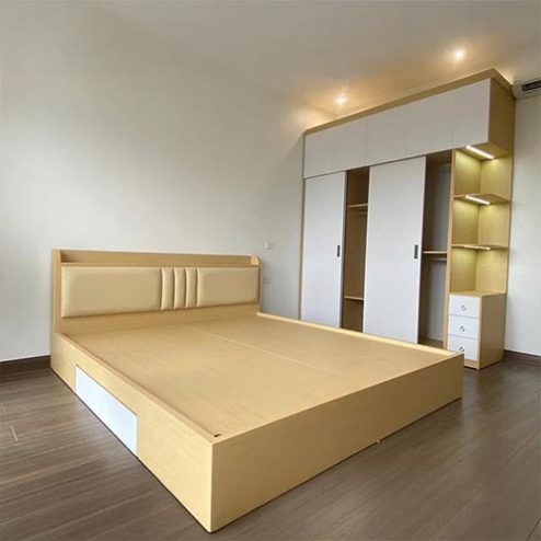 Giường Ngủ Gỗ MDF Hiện Đại GN-295