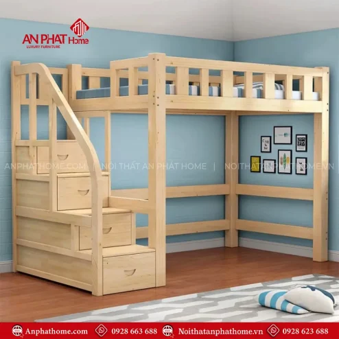 giuong ngu go thong minh ket hop ban hoc cho be gn 35100004