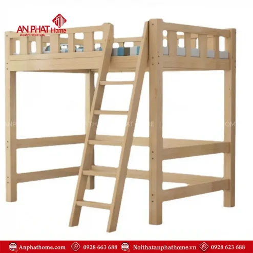 giuong ngu go thong minh ket hop ban hoc cho be gn 35100007