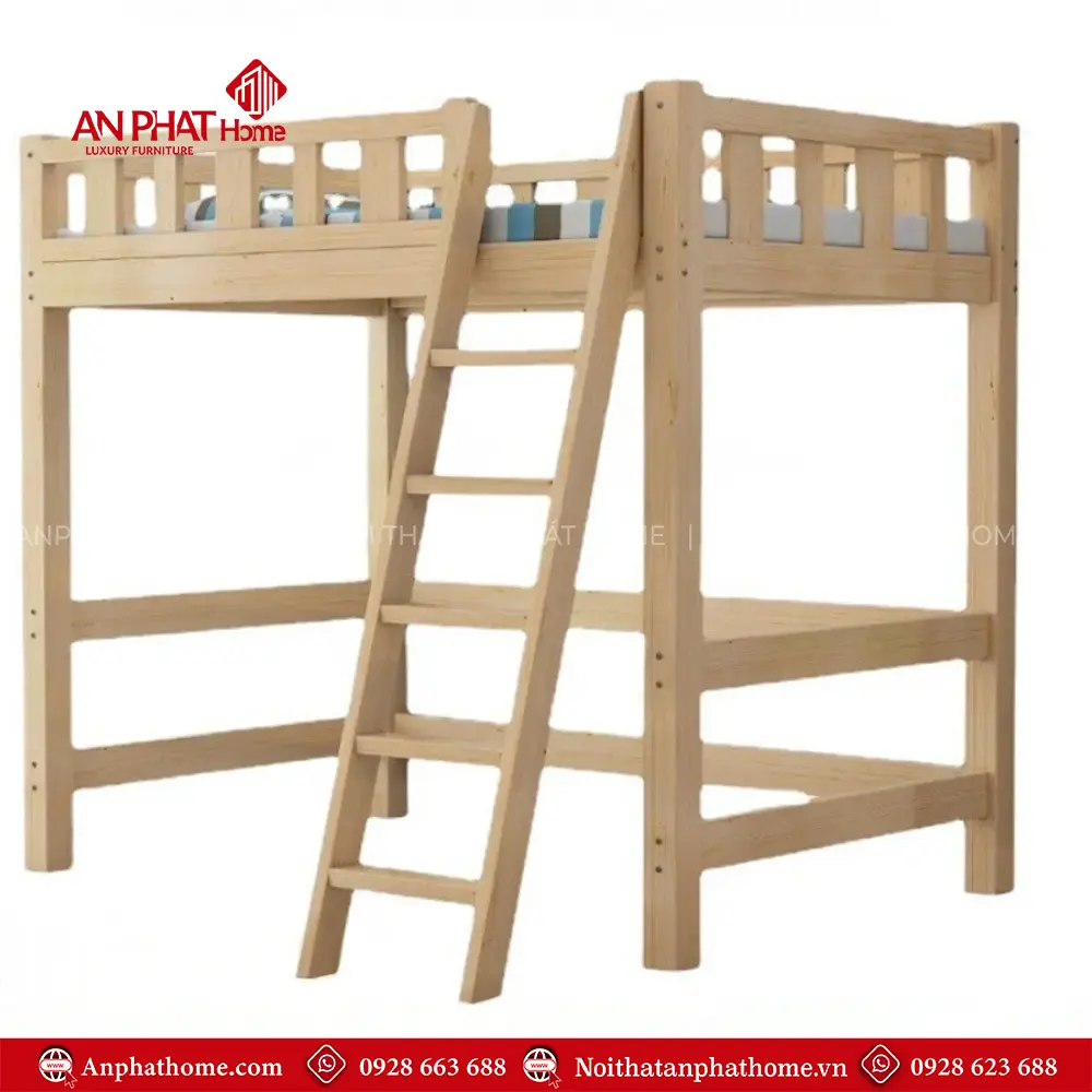 Giường Ngủ Gỗ Thông Minh Kết Hợp Bàn Học Cho Bé GN-351 21 giuong ngu go thong minh ket hop ban hoc cho be gn 35100007