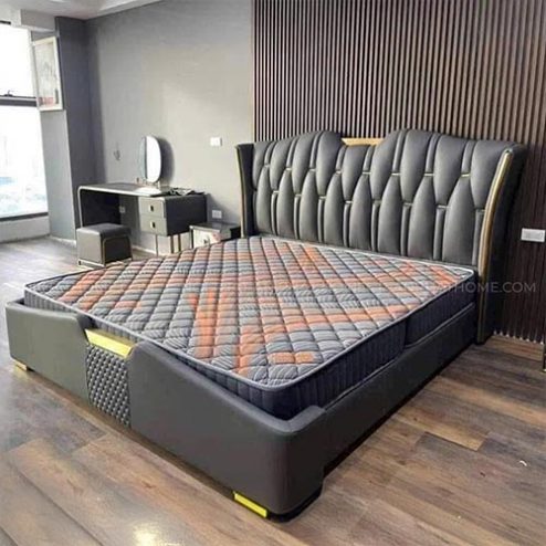 Giường Ngủ Hiện Đại Gỗ Công Nghiệp Bọc Da GN-274