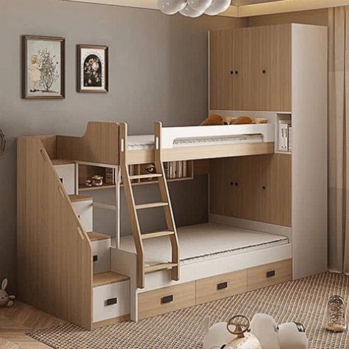 Giường Ngủ Thông Minh 2 Tầng GN-308