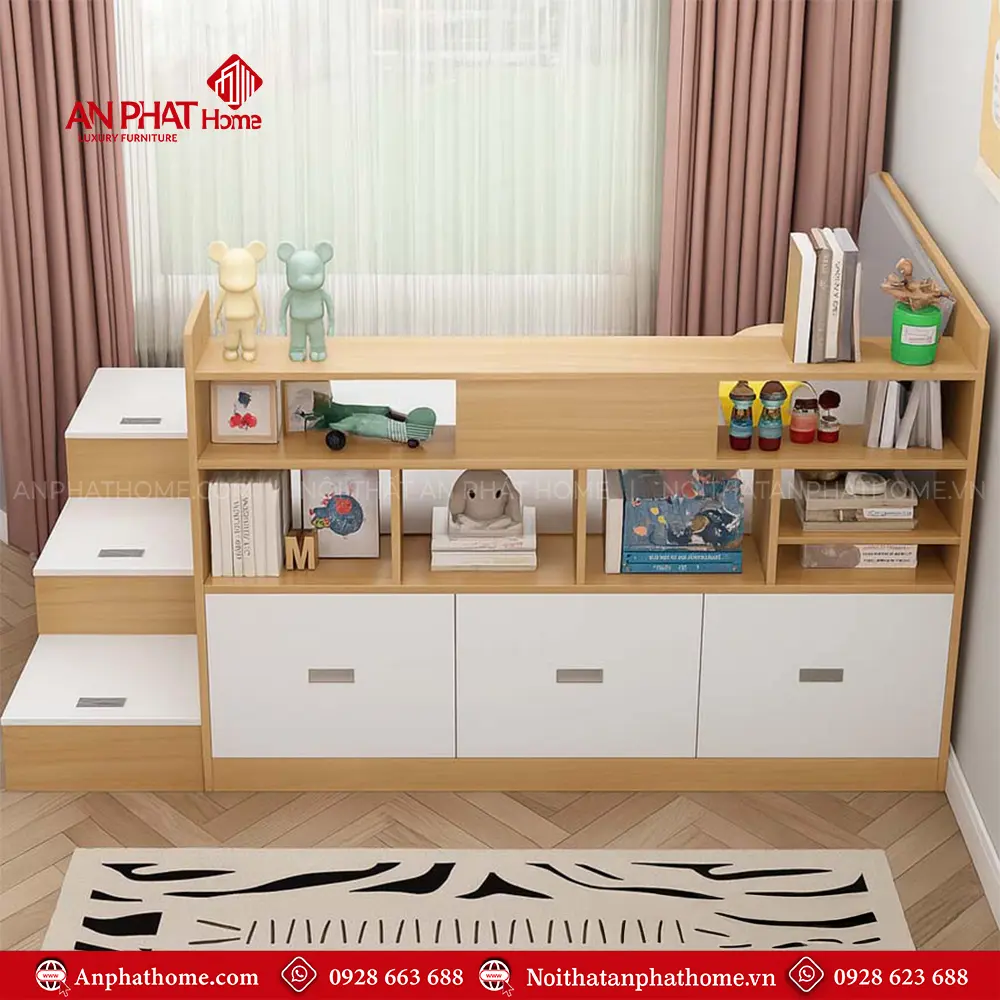 Giường Ngủ Thông Minh Bậc Thang Và Ngăn Chứa Đồ GN-211 14 Giường Ngủ Thông Minh Bậc Thang Và Ngăn Chứa Đồ GN-211