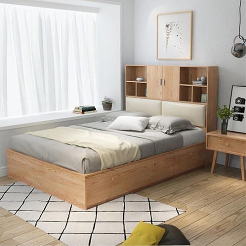 Giường Ngủ Thông Minh Gỗ MDF GN-223