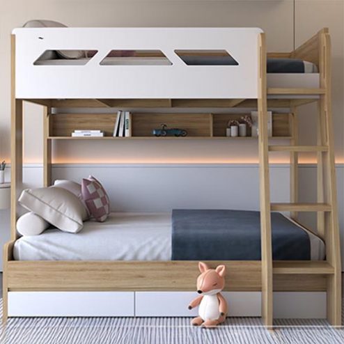 Giường Ngủ Trẻ Em 2 Tầng Gỗ MDF GN-312