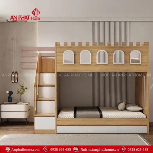 giuong tang go mdf hien dai cao cap gn 32100003
