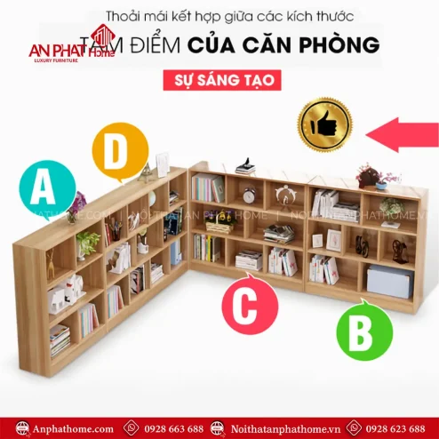ke sach dung go mdf gia dinh t 544900004